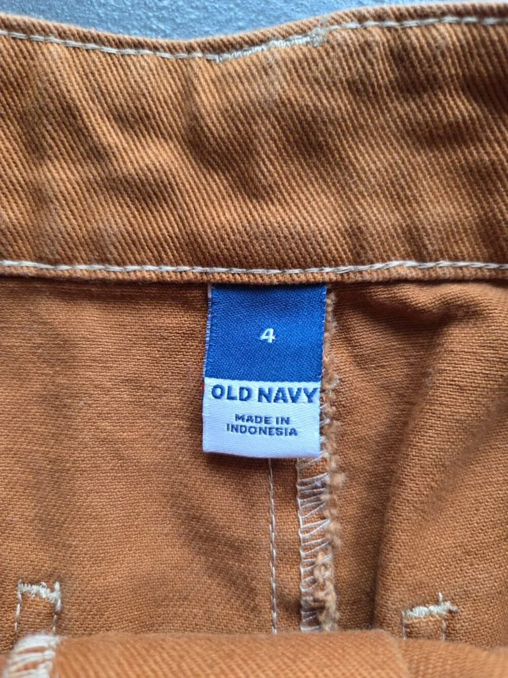 Old Navy Rust Brown Sly Fox Utility Cargo Carpenter Mini Skirt Size 4